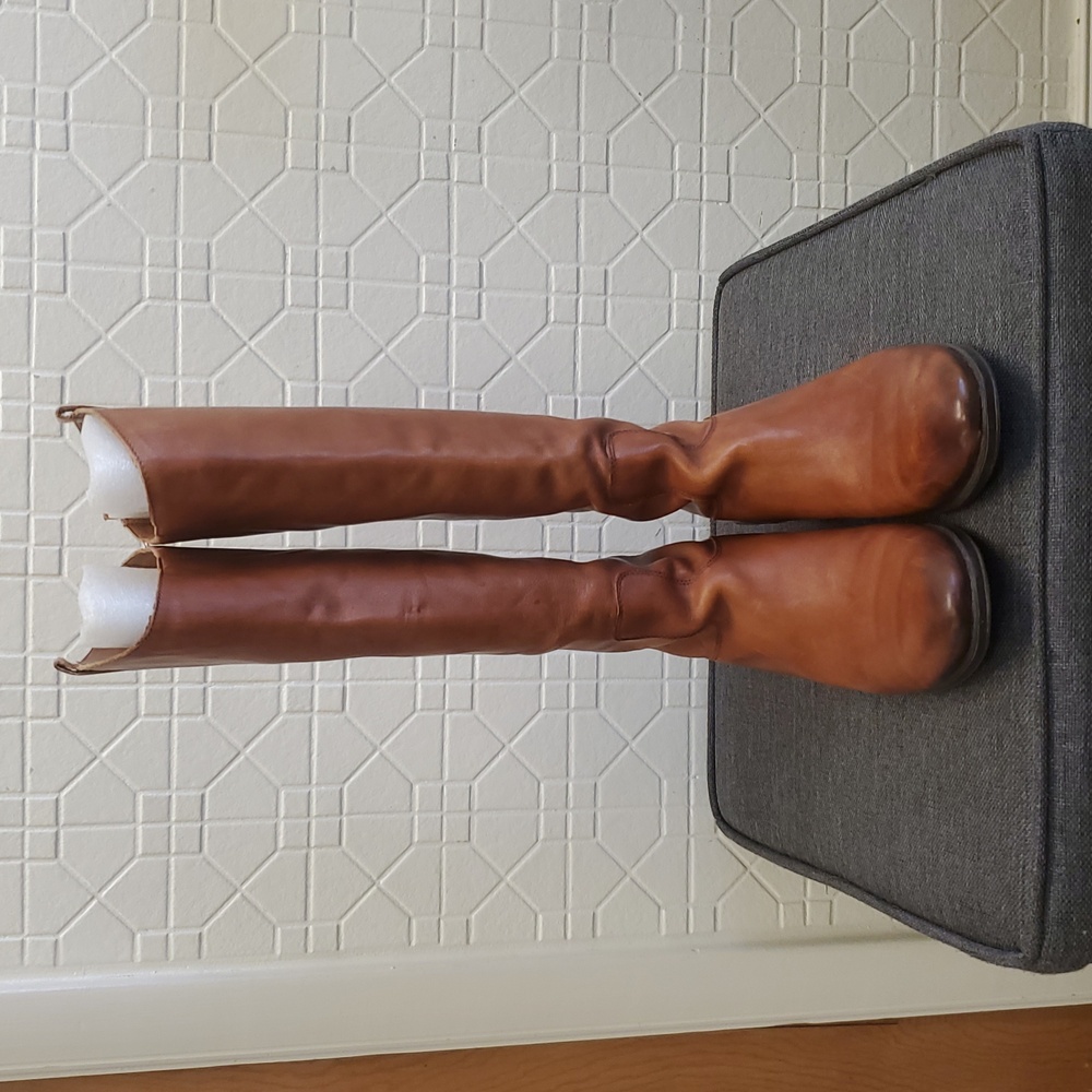 Sam Edelman Penny Tall Riding Boots Leather- Cognac Size 9.5 - Picture 2 of 16